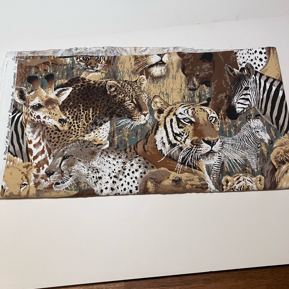 Wildlife Animal Print Fabric